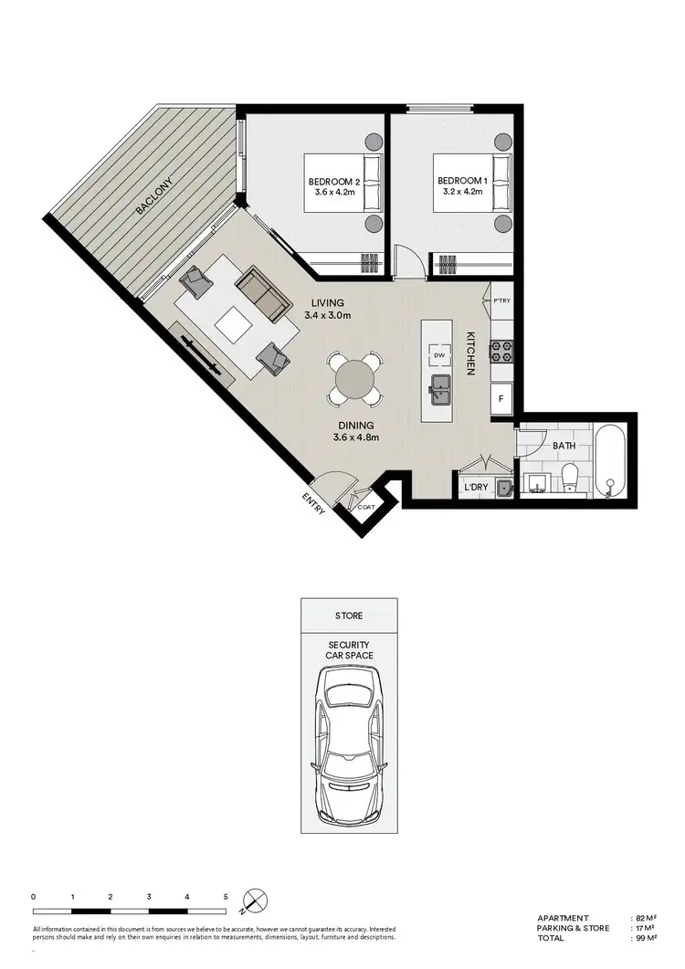 Floorplan of Homely unit listing, 501N/5 Lardelli Drive, Ryde NSW 2112