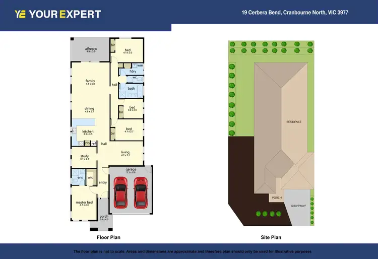 Floorplan of Homely house listing, 19 Cerbera Bend, Cranbourne North VIC 3977