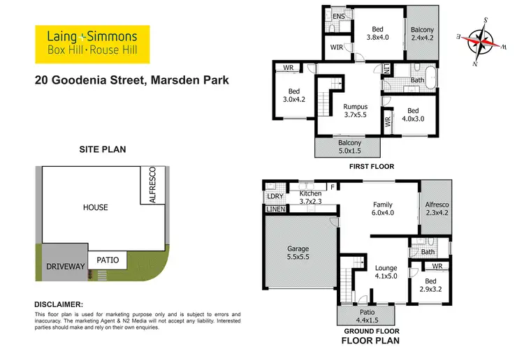 Floorplan of Homely house listing, 20 Goodenia Street, Marsden Park NSW 2765