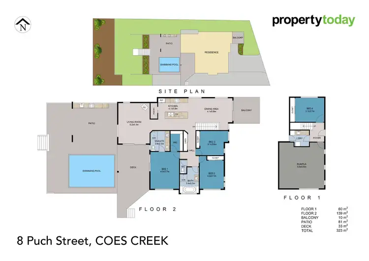 Floorplan of Homely house listing, 8 Puch Street, Coes Creek QLD 4560