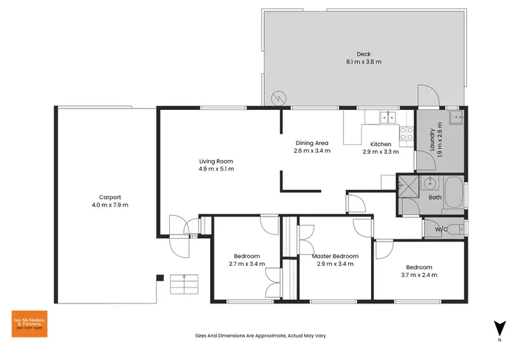 Floorplan of Homely house listing, 9 Costello Circuit, Calwell ACT 2905