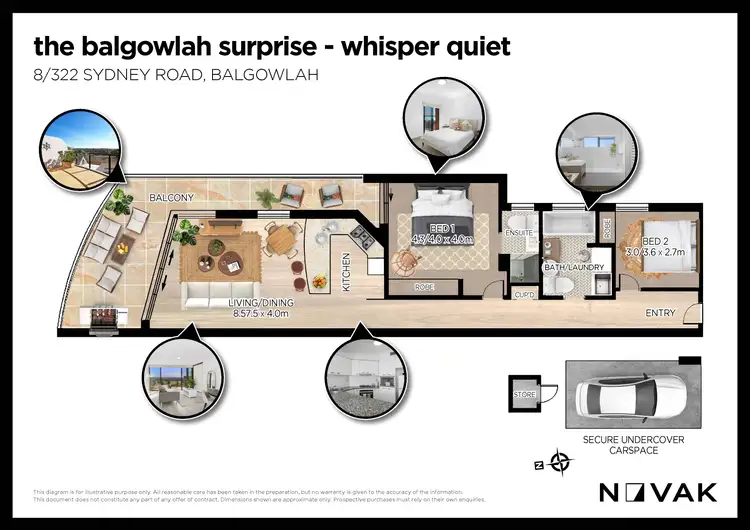Floorplan of Homely apartment listing, 8/322 Sydney Road, Balgowlah NSW 2093