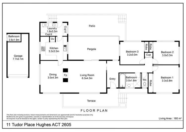 Floorplan of Homely house listing, 11 Tudor Place, Hughes ACT 2605