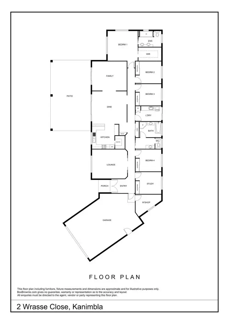 Floorplan of Homely house listing, 2 Wrasse Close, Kanimbla QLD 4870