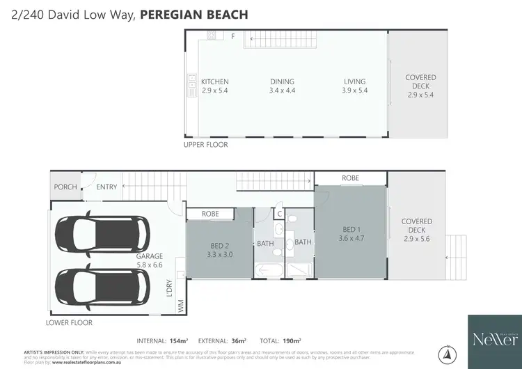 Floorplan of Homely townhouse listing, 2/240 David Low Way, Peregian Beach QLD 4573
