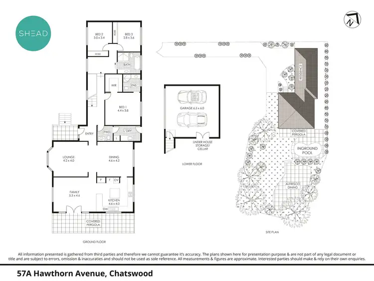 Floorplan of Homely house listing, 57A Hawthorne Avenue, Chatswood NSW 2067