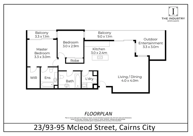 Floorplan of Homely apartment listing, 23/93-95 McLeod Street, Cairns North QLD 4870