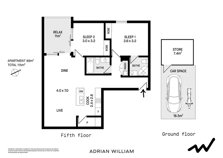 Floorplan of Homely apartment listing, 502/3 Henry Street, Turrella NSW 2205