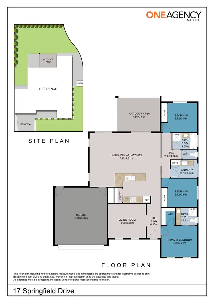 Floorplan of Homely house listing, 17 Springfield Drive, Mildura VIC 3500