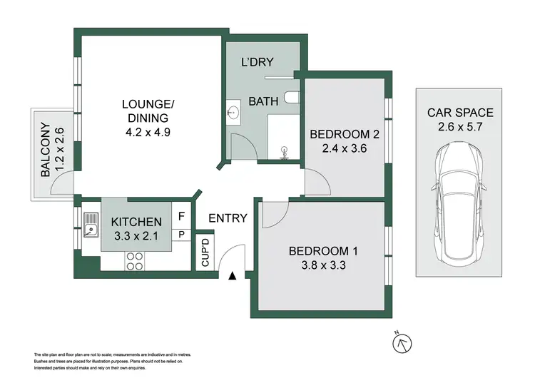 Floorplan of Homely apartment listing, 18/91-95 Burns Bay Road, Lane Cove NSW 2066