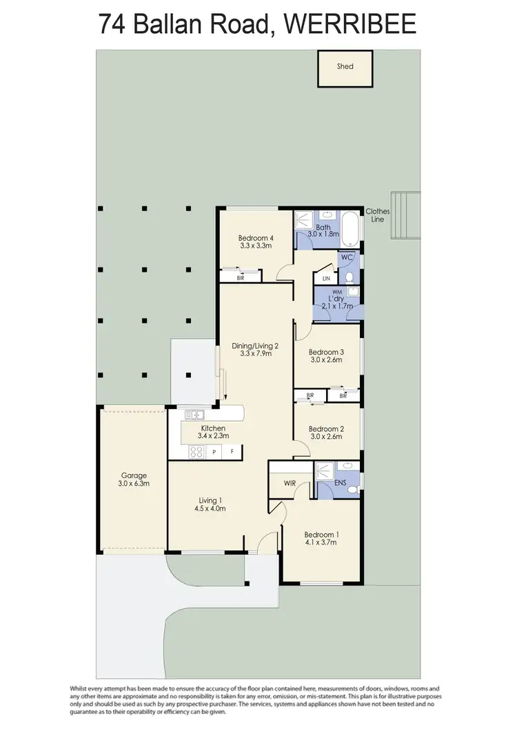 Floorplan of Homely house listing, 74 Ballan Road, Werribee VIC 3030