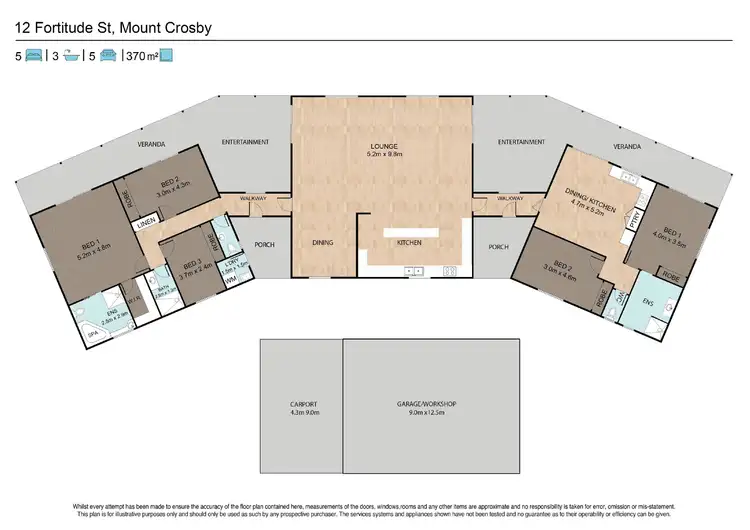 Floorplan of Homely house listing, 12 Fortitude Street, Mount Crosby QLD 4306