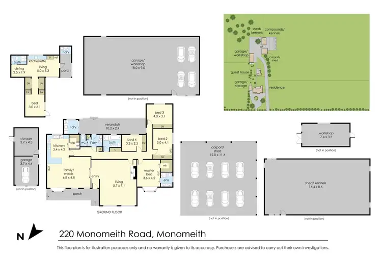 Floorplan of Homely rural property listing, 220 Monomeith Road, Monomeith VIC 3984