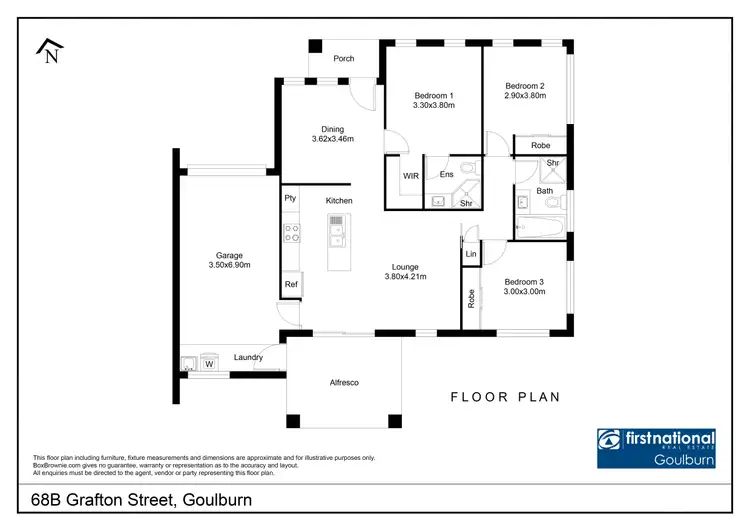 Floorplan of Homely house listing, 68B Grafton Street, Goulburn NSW 2580