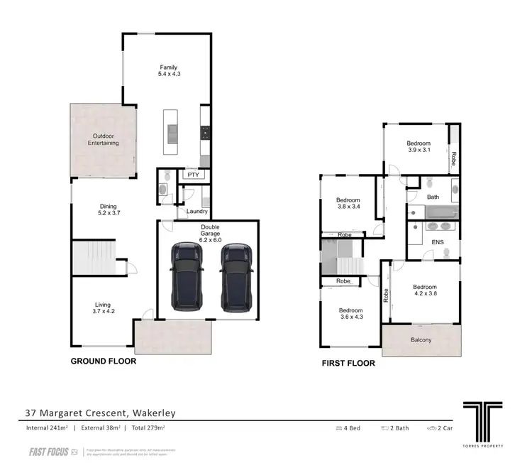 Floorplan of Homely house listing, 37 Margaret Crescent, Wakerley QLD 4154