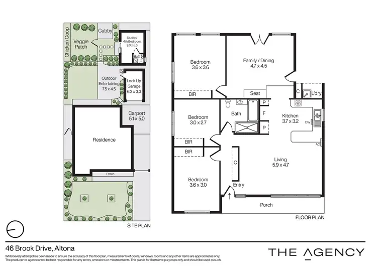 Floorplan of Homely house listing, 46 Brook Drive, Altona VIC 3018