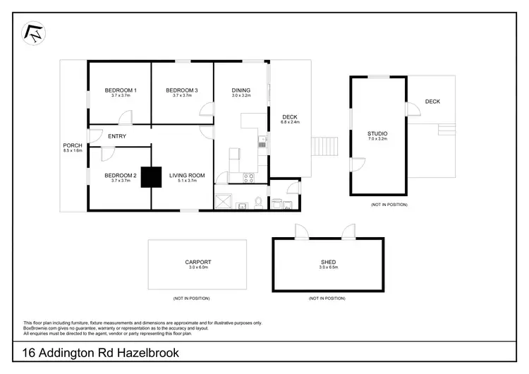 Floorplan of Homely house listing, 16 Addington Road, Hazelbrook NSW 2779