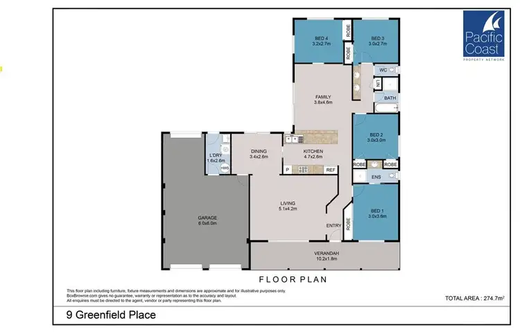 Floorplan of Homely house listing, 9 Greenfield Place, Forster NSW 2428
