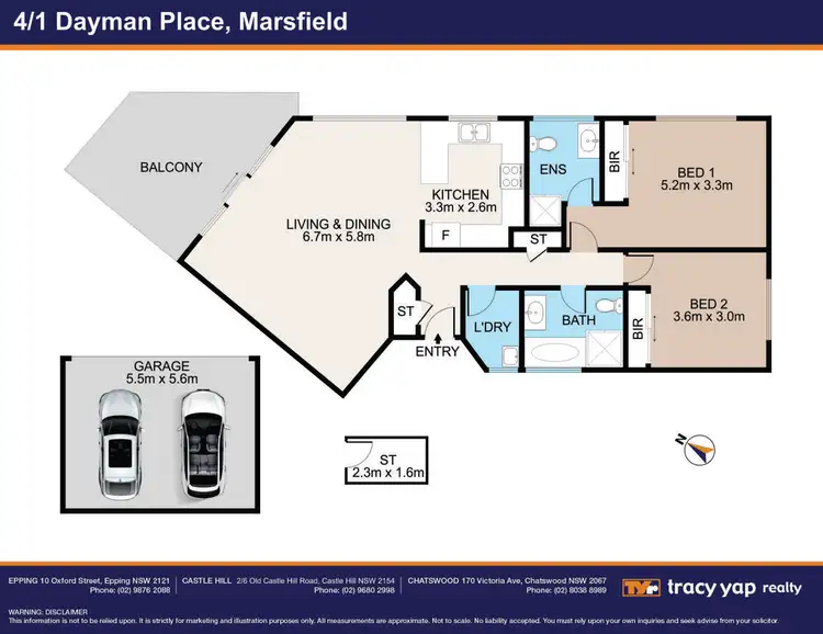 Floorplan of Homely unit listing, 4/1 Dayman Place, Marsfield NSW 2122