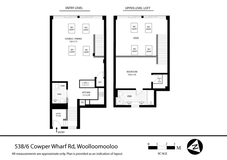 Floorplan of Homely apartment listing, 538/6 Cowper Wharf Roadway, Woolloomooloo NSW 2011