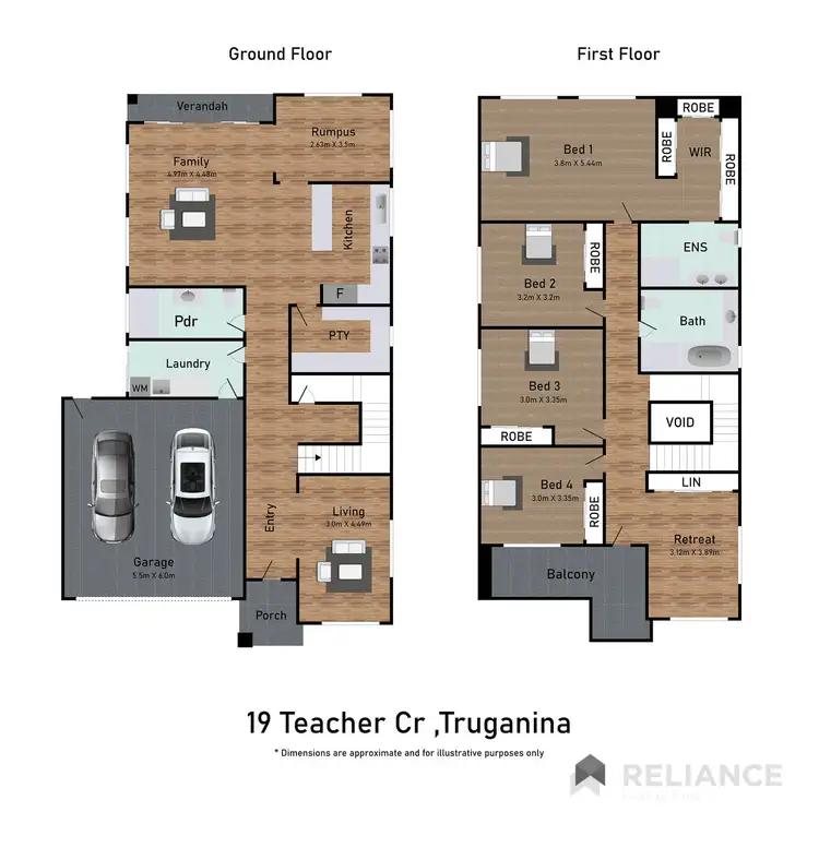 Floorplan of Homely house listing, 19 Teacher Crescent, Truganina VIC 3029