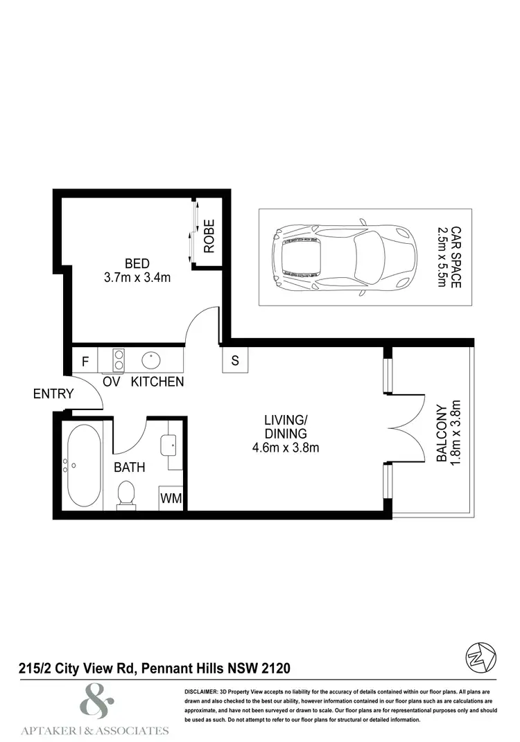 Floorplan of Homely apartment listing, 215/2 City View Road, Pennant Hills NSW 2120