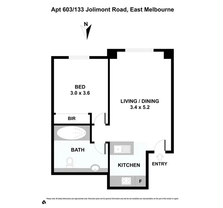 Floorplan of Homely apartment listing, 603/133 Jolimont Road, East Melbourne VIC 3002