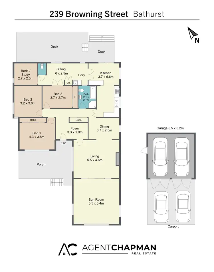 Floorplan of Homely house listing, 239 Browning Street, West Bathurst NSW 2795