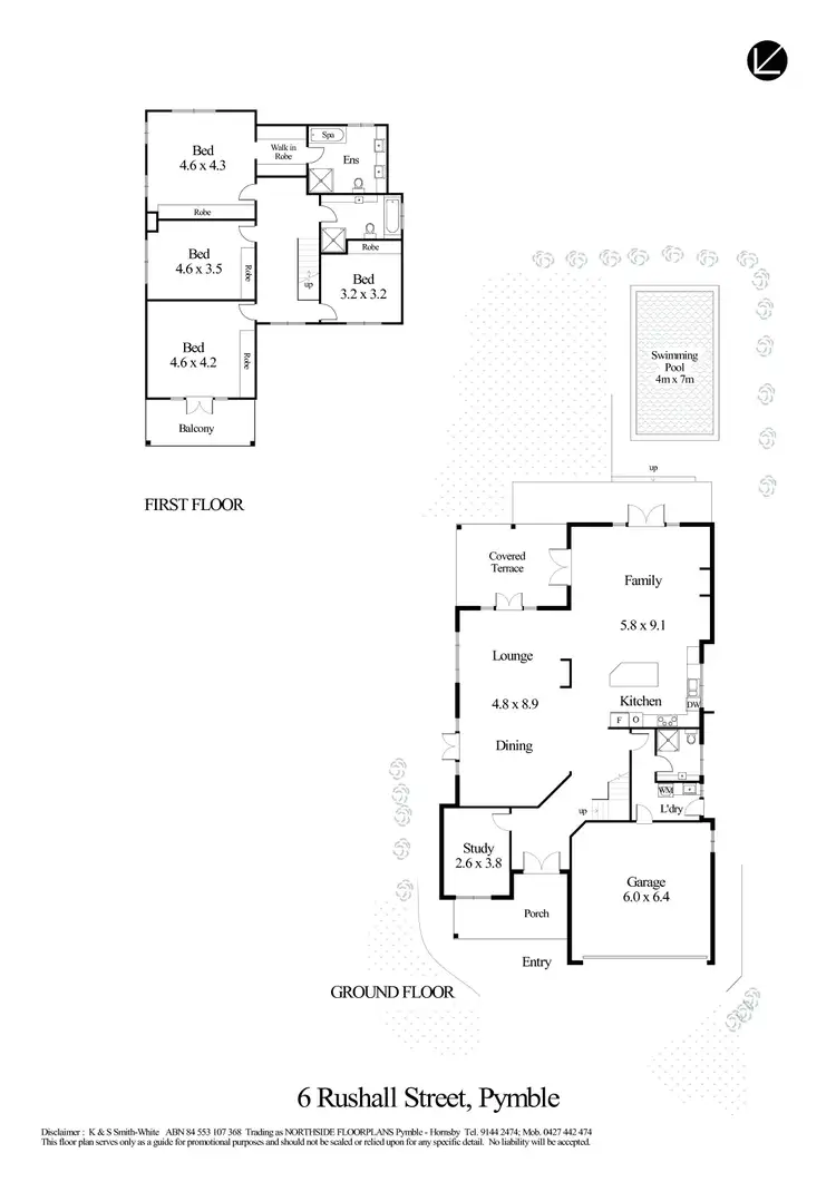 Floorplan of Homely house listing, 6 Rushall Street, Pymble NSW 2073