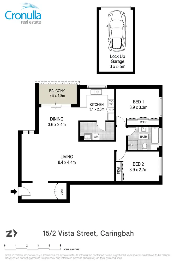 Floorplan of Homely apartment listing, 15/2 Vista Street, Caringbah NSW 2229