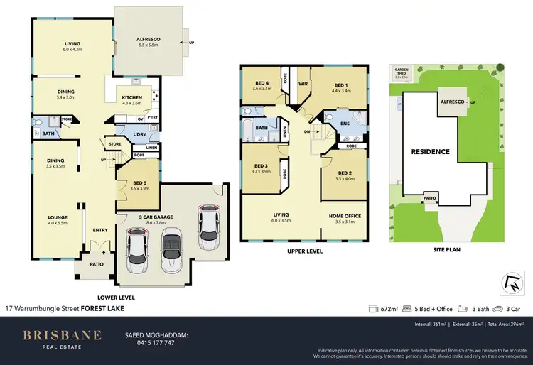 Floorplan of Homely house listing, 17 Warrumbungle Street, Forest Lake QLD 4078
