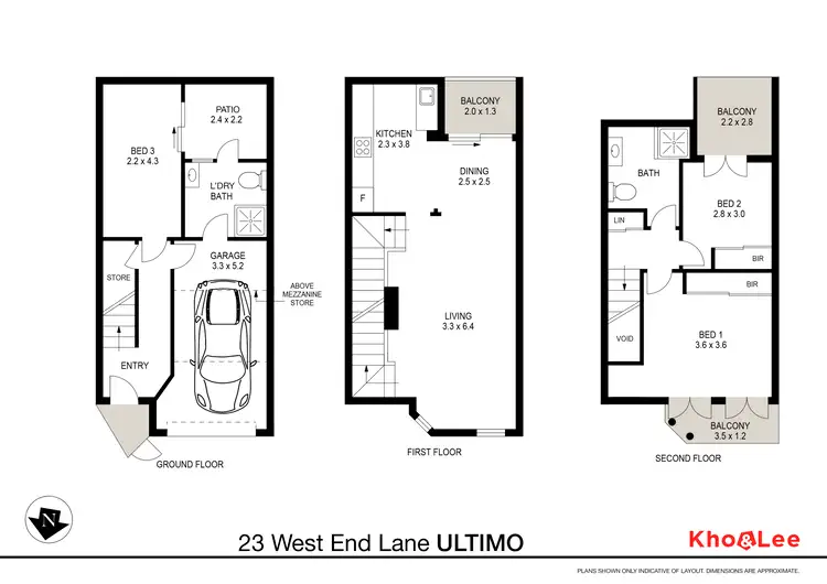Floorplan of Homely townhouse listing, 23 West End Lane, Ultimo NSW 2007