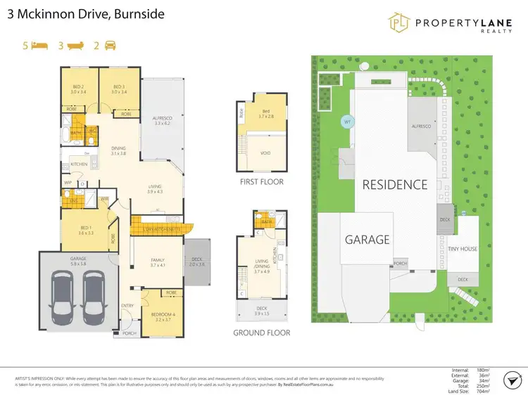 Floorplan of Homely house listing, 3 McKinnon Drive, Burnside QLD 4560