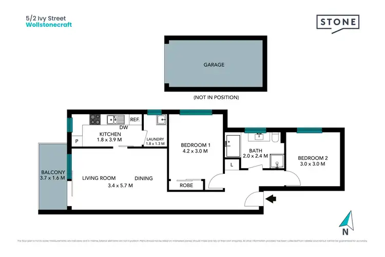 Floorplan of Homely apartment listing, 5/2 Ivy Street, Wollstonecraft NSW 2065