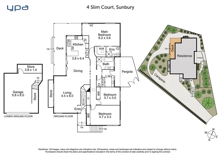 Floorplan of Homely house listing, 4 Slim Court, Sunbury VIC 3429