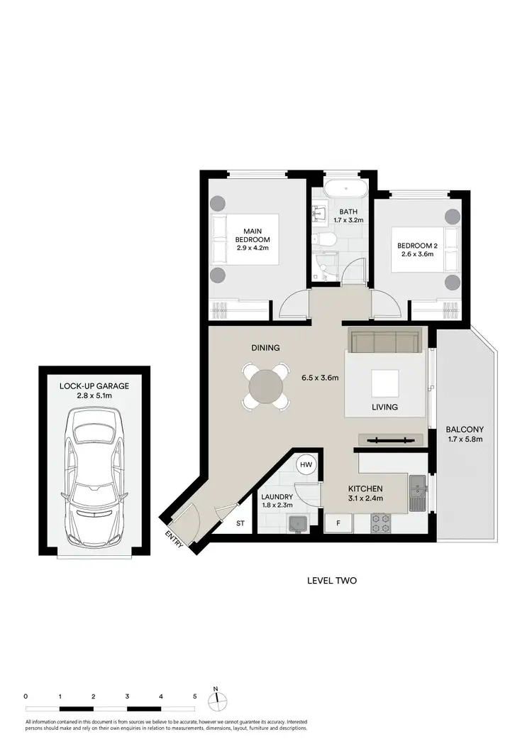Floorplan of Homely unit listing, 14/491-497 President Avenue, Sutherland NSW 2232