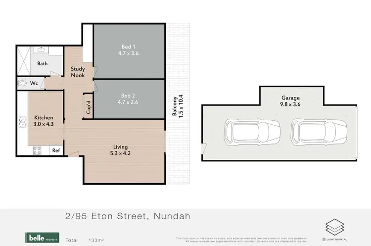 Floorplan of Homely unit listing, 2/95 Eton Street, Nundah QLD 4012