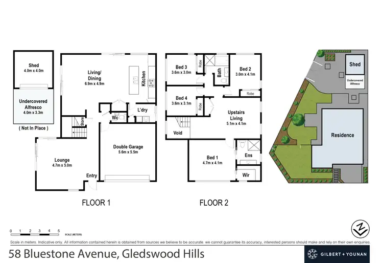 Floorplan of Homely house listing, 58 Bluestone Avenue, Gledswood Hills NSW 2557