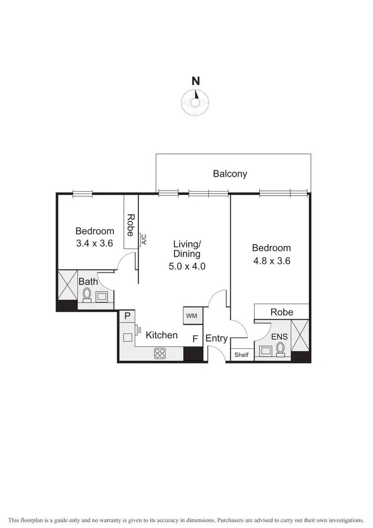 Floorplan of Homely apartment listing, 402/135 Inkerman Street, St Kilda VIC 3182