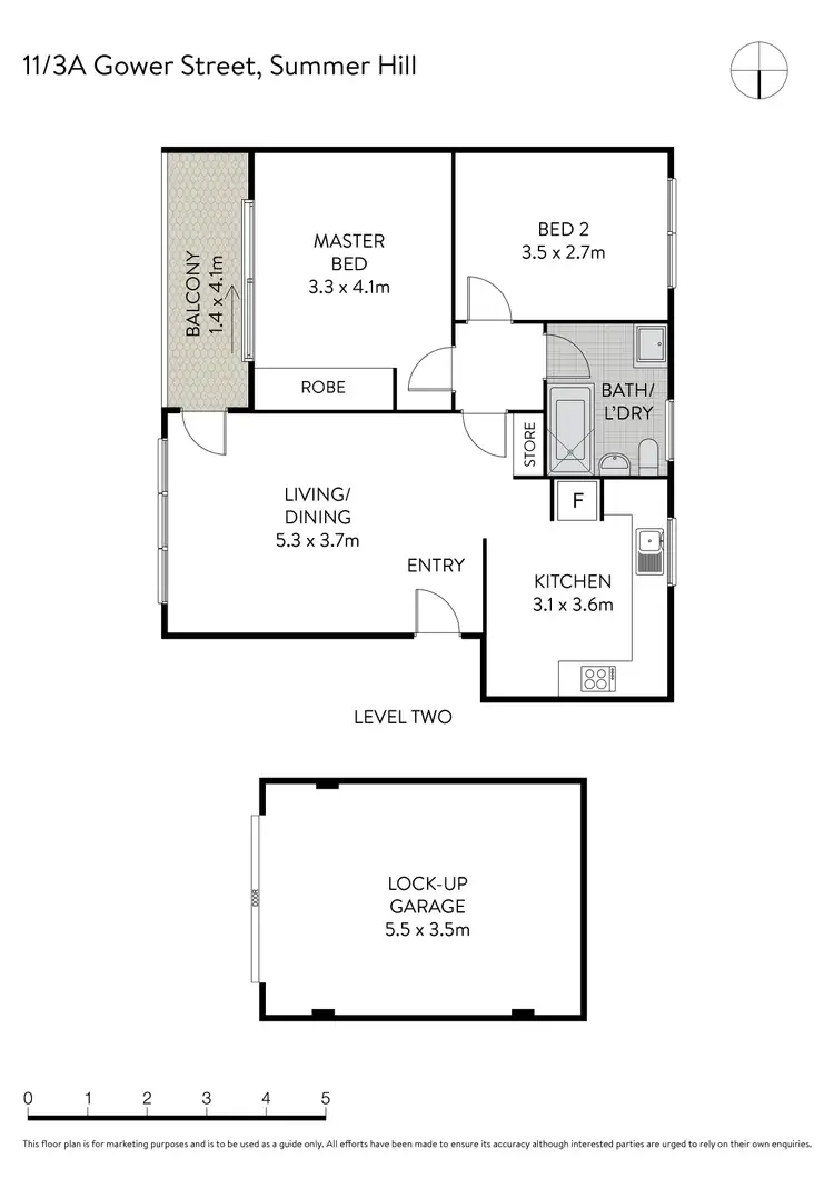 Floorplan of Homely apartment listing, 11/3A Gower Street, Summer Hill NSW 2130