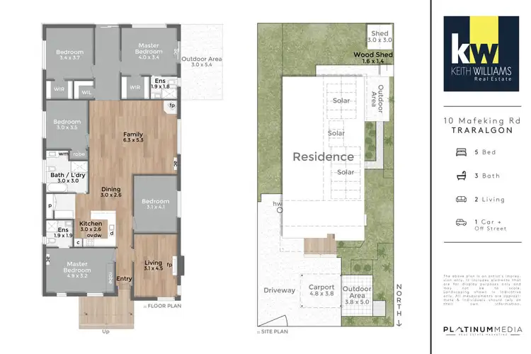 Floorplan of Homely house listing, 10 Mafeking Road, Traralgon VIC 3844