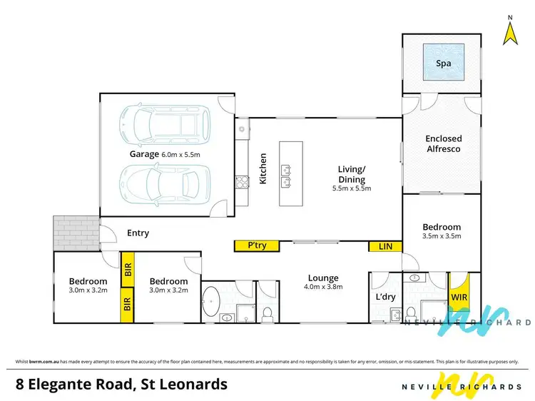 Floorplan of Homely house listing, 8 Elegante Road, St Leonards VIC 3223