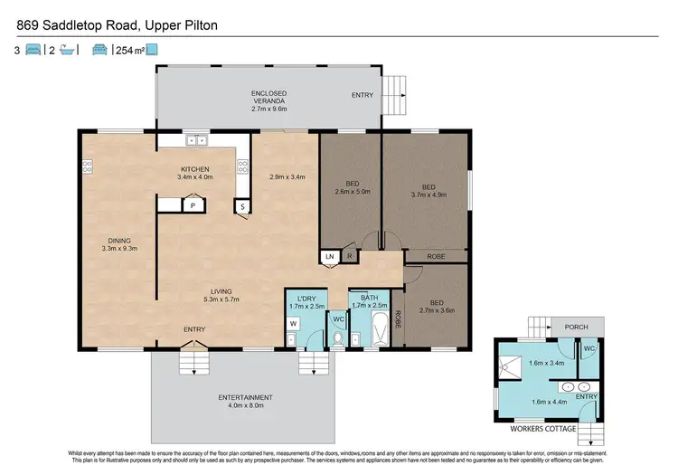 Floorplan of Homely house listing, 869 Saddletop Road, Upper Pilton QLD 4361