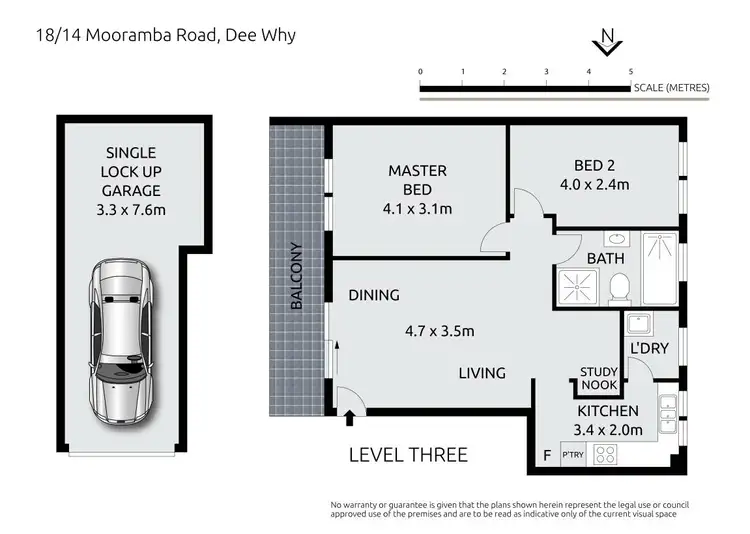 Floorplan of Homely apartment listing, 18/14 Mooramba Road, Dee Why NSW 2099