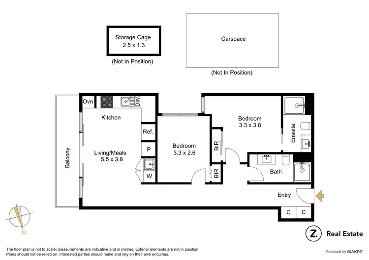 Floorplan of Homely apartment listing, 115/26 Warleigh Grove, Brighton VIC 3186