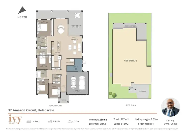 Floorplan of Homely house listing, 37 Amazon Circuit, Helensvale QLD 4212