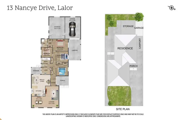 Floorplan of Homely house listing, 13 Nancye Drive, Lalor VIC 3075