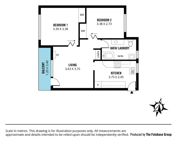 Floorplan of Homely unit listing, 14/1 Hale Street, Everard Park SA 5035