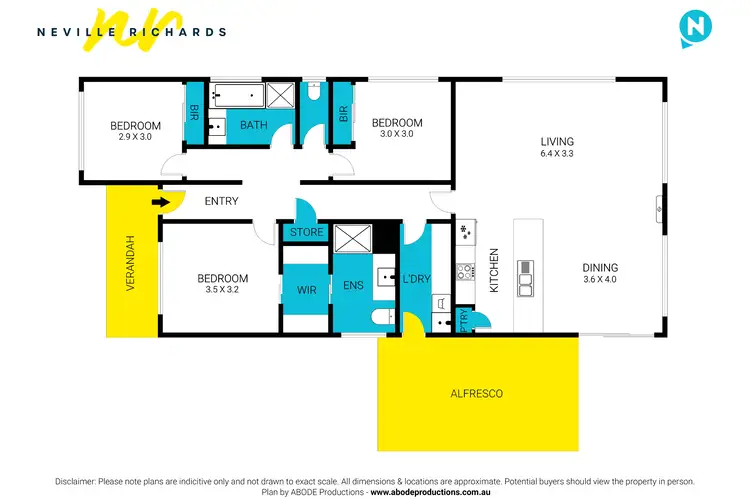 Floorplan of Homely unit listing, 1/7 Ventura Street, Portarlington VIC 3223