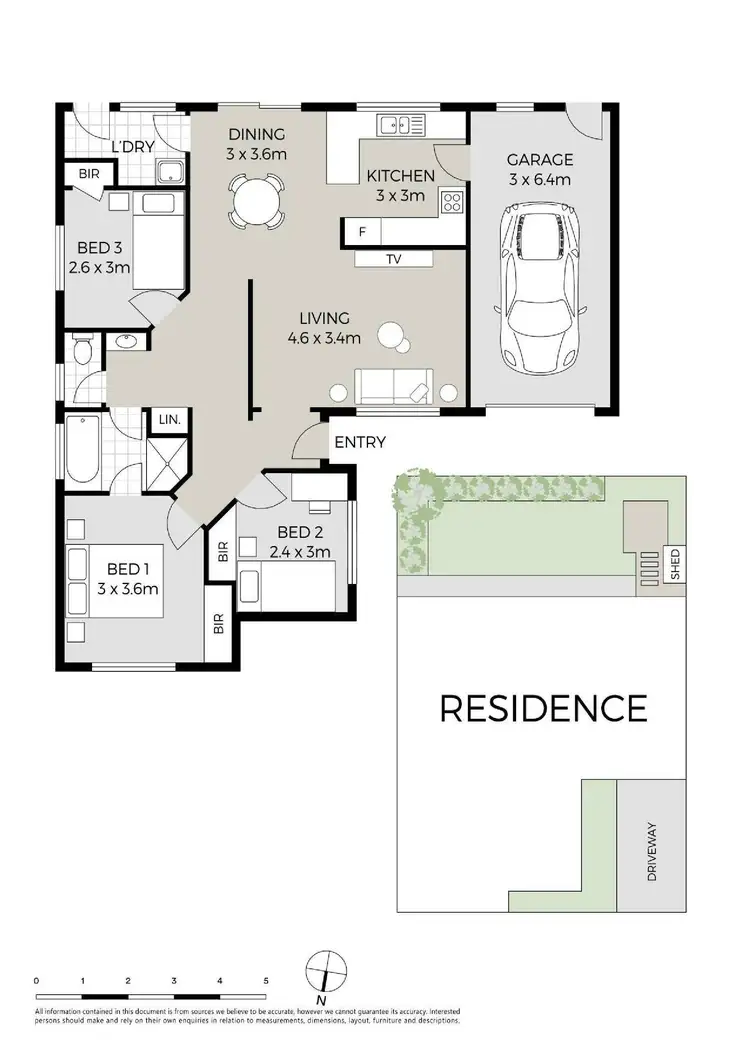 Floorplan of Homely semi-detached listing, 2/5 Lamonerie Street, Toongabbie NSW 2146